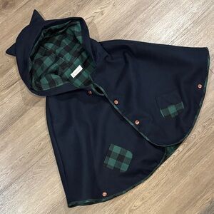 Boutique Hooded Cape with Kitten Ears and Tail